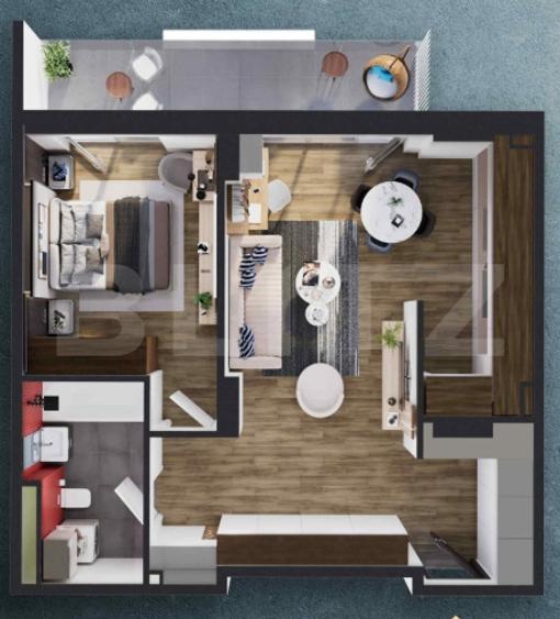 Apartament 2 camere, 57.40 mp, zona RIVUS, COMISION 0
