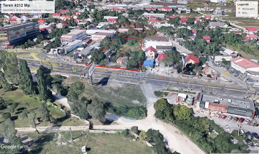 Teren de inchiriat Otopeni – 4212 mp cu deschidere 50 m la DN1 - 5