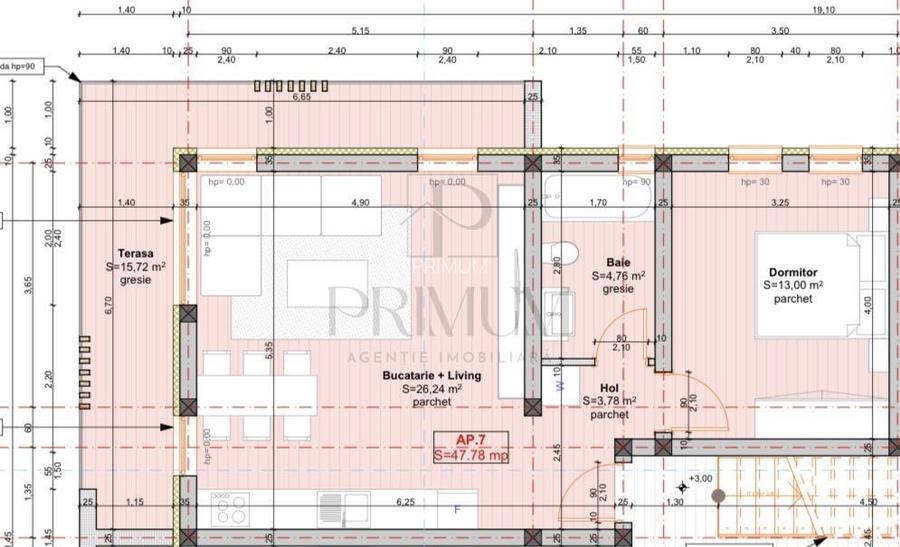 BRAYTIM - 2 CAM - ETAJ INTERMEDIAR - TERASA 16MP - FINISAJE LA ALEGERE - ZONA EX - 4