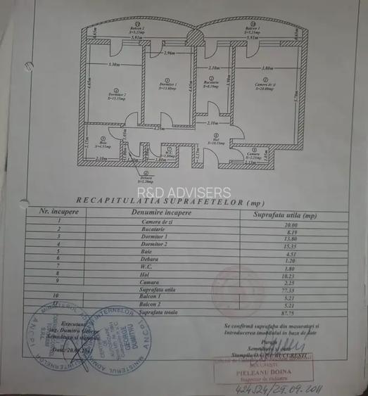 Apartament 3 Camere Unirii Tribunal I Centrala Proprie I 2 Balcoane - 17