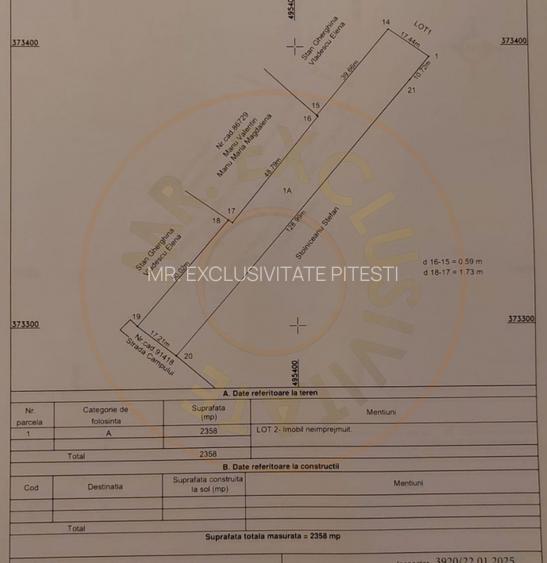 Vanzare Teren intravilan Stefanesti - Primarie str. Campului - 2