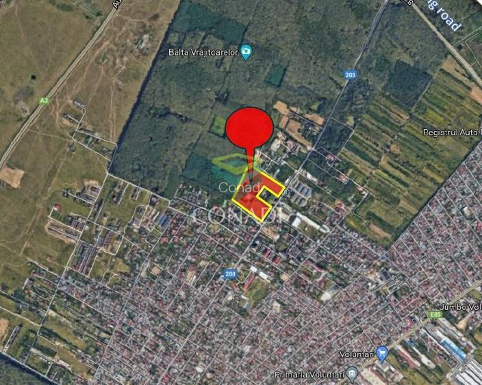 Teren situat in Voluntari 7.26Ha - zona padure - 3