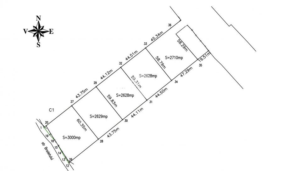 Teren INDUSTRIAL | 2.628 mp | Front 62 ml | PUZ Finalizat - Baciu! - 4