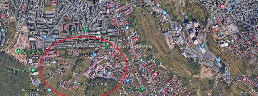 Teren intravilan cu C.U. pentru bloc S+P+2E, Utr: Lc, Manastur - 3