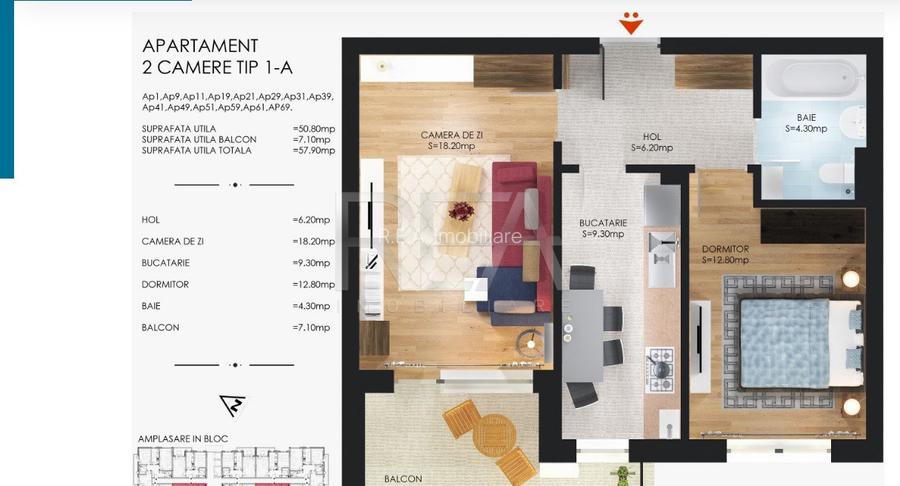 Apartament 2 camere Bloc 2025 Cartier Solar - 10