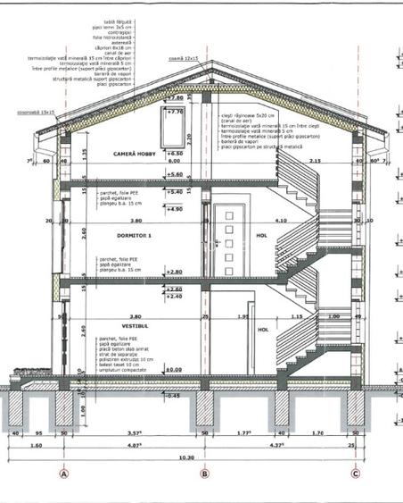 Casă individuală de vânzare la ROȘU - D+P+1+M - 258,89 mp - ZONA LIDL - 3