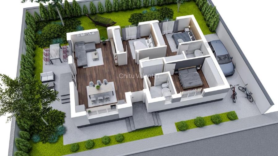 Casă parter 4 camere > pompa de caldura > panouri solare  - 4