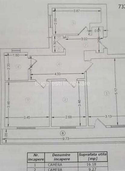 Apartament 3 Camere,Obor,Metrou,bl.reabilitat,et.4/10,DECOMANDAT,Amenajat,Liber - 7