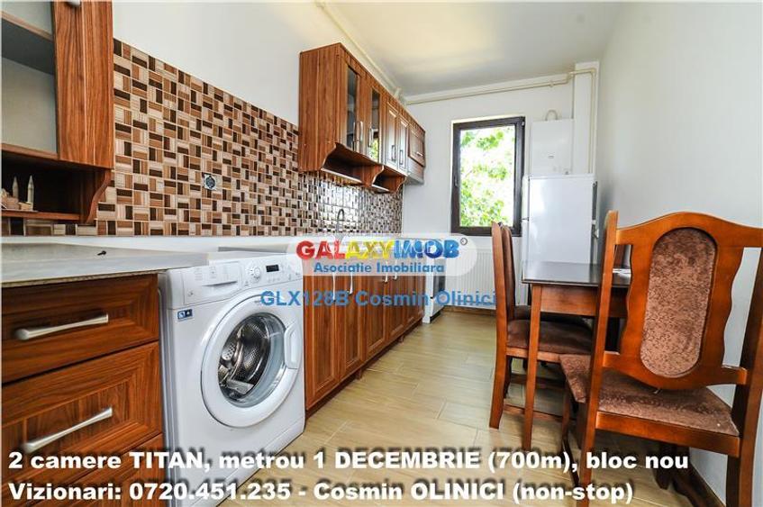 INCHIRIERE 2 camere TITAN, parcare,metrou 1 DECEMBRIE (700m), bloc nou - 14