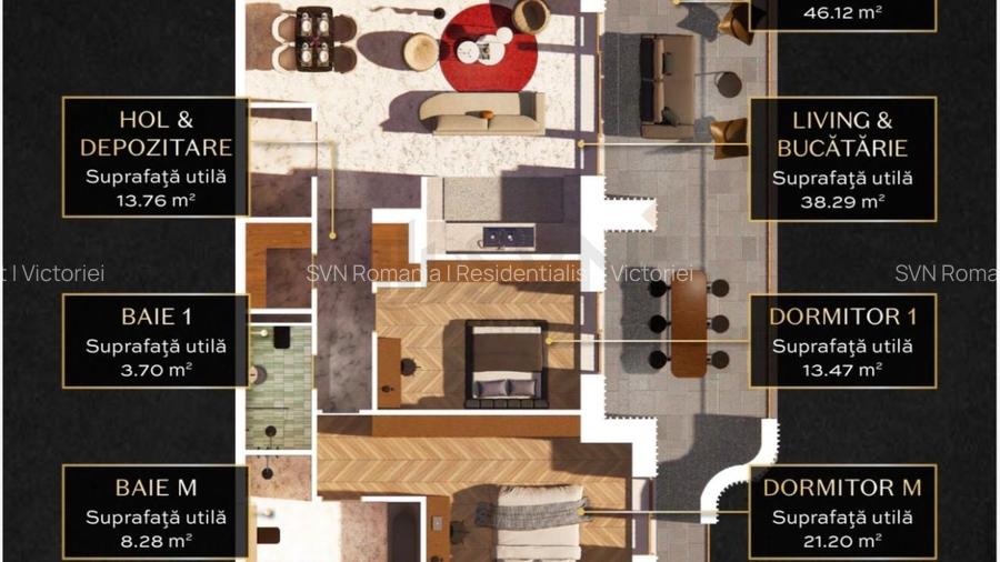 REA1027577 Apartament 3 camere Premium Pipera - 2