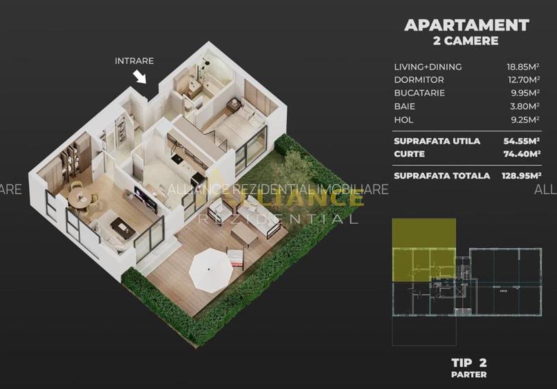 Apartament 2 camere cu gradina – confort si modernitate pe Soseaua Leordeni - 8