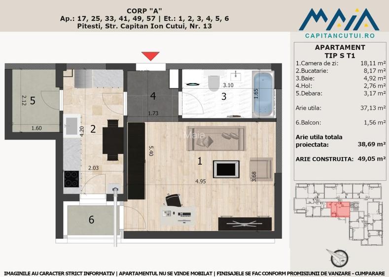 Studio | Negru Voda | Central | Finisaje premium | Langa Padure - 3