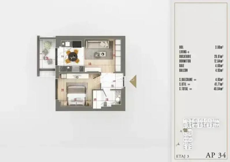 Apartament de 2 Camere | Mutare in Februarie – Theodor Pallady - 2