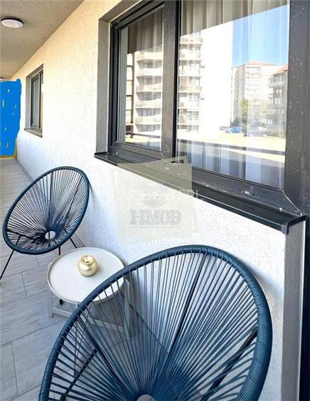 Apartament mobilat 60 mp utili la etajul 1 cu 2 camere terasa 12 mp - 9