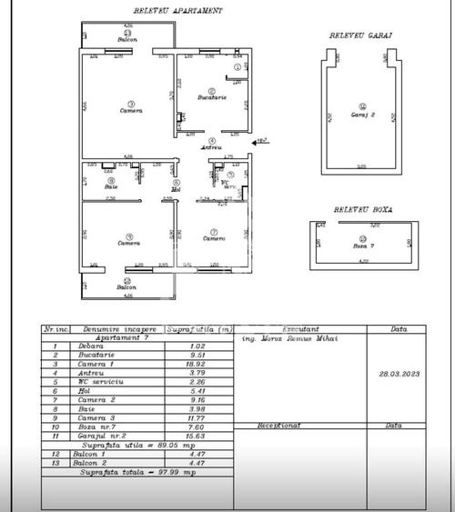 Apartament cu 3 camere, 2 bai, 2 balcoane, garaj, renovat,zona Iosefin - 13