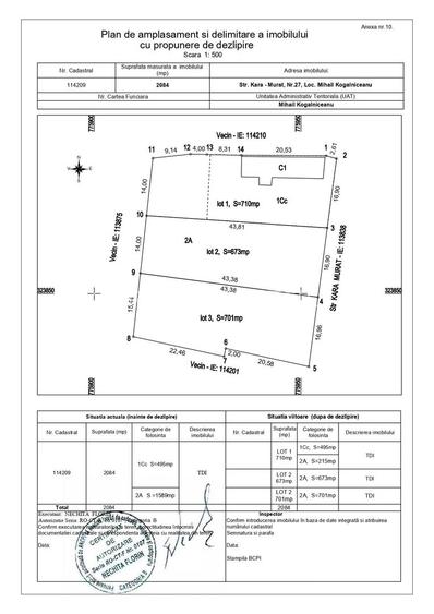 Proiect Rezidențial | 2084mp (3 Loturi) | M. Kogălniceanu | Utilități - 1