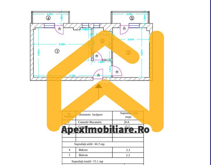 Titan-Ozana | 2 Camere | Metrou 12min | Centrala | Parcare | 2Balcoane - 18