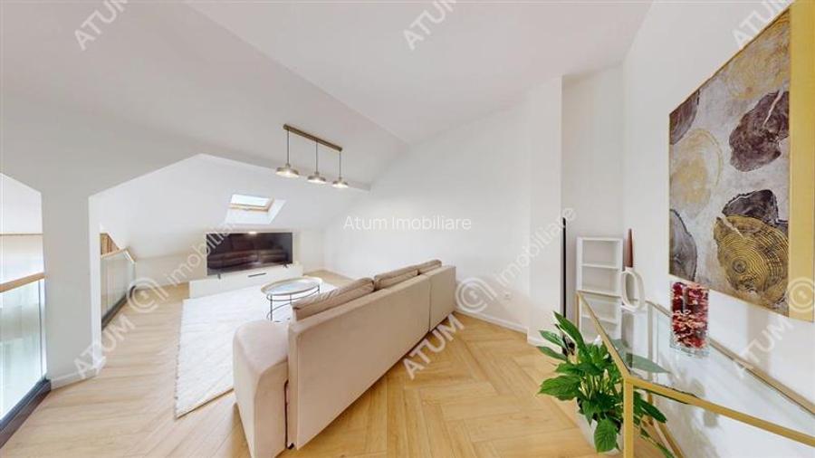 Penthouse 5 camere 3 bai parcare mobilat complet Turnisor Sibiu - 10