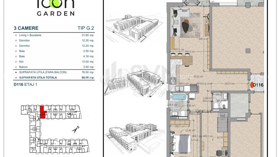 REA1024630 Mosilor 3 Camere spatios - 2