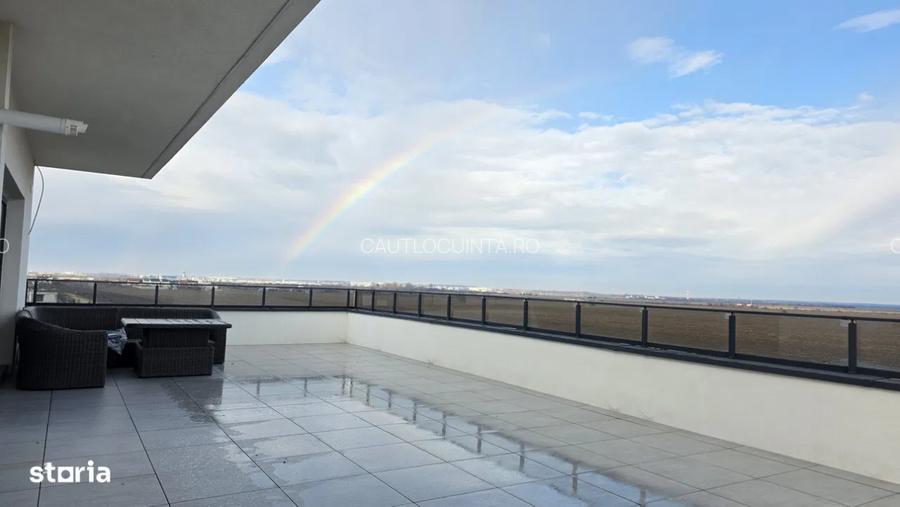 Penthouse 4 camere de inchiriat LUX | Darwin residence | Terasa 85mp - 19