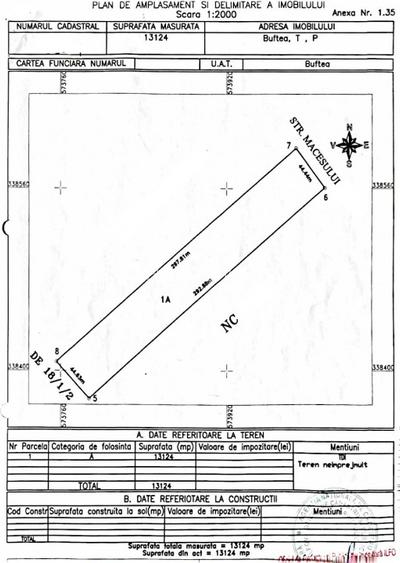 Teren intravilan 13124 mp cu front 44.5 m | Buftea - Cartierul Tineretului - 8