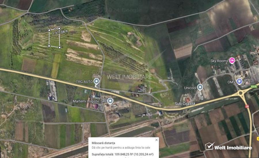 Teren zona Colonia Hodai, 10320 mp, Utr - TDA-L, terasat, acces auto - 5