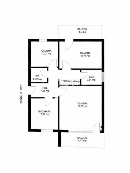 Apartament decomandat 3 camere, 2 bai, 2 balcoane, garaj, Zorilor - 15