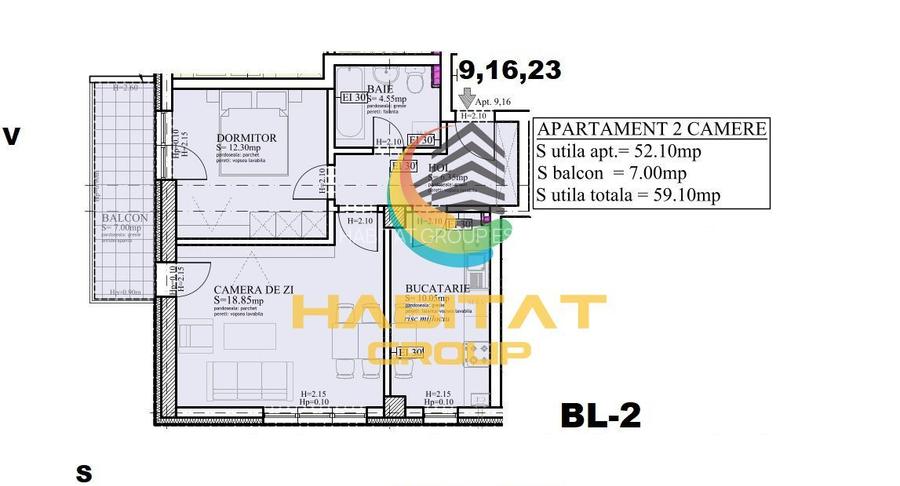 Pallady 2 camere 59 mp + parcare inclusa langa Parcul Teilor - 2