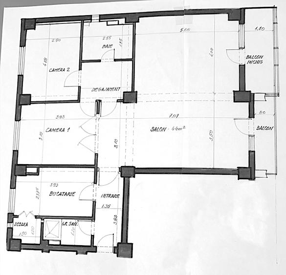 Apartament 3 camere de închiriat Ultracentral – Universitate