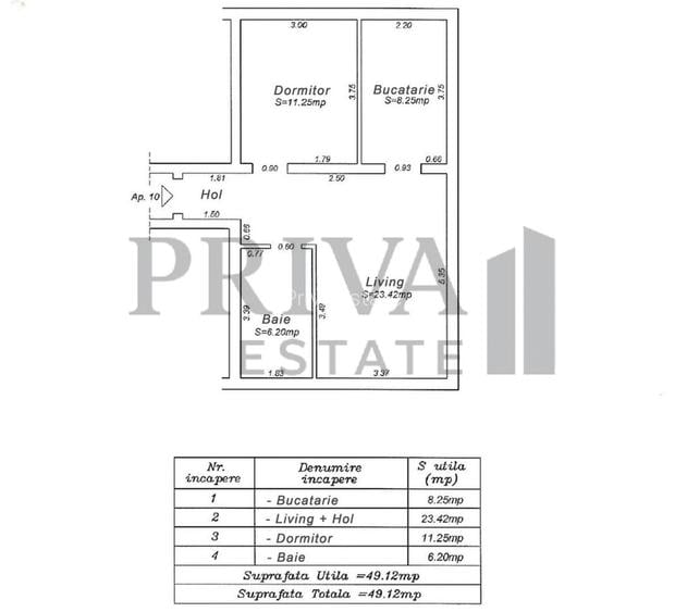 Apartament 2 camere, 49 mp, etaj 2, Dumbrăvița - 8