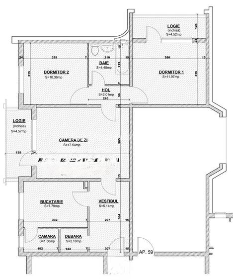 3 camere zona Iulius Mall - Parcul Botanic - 5