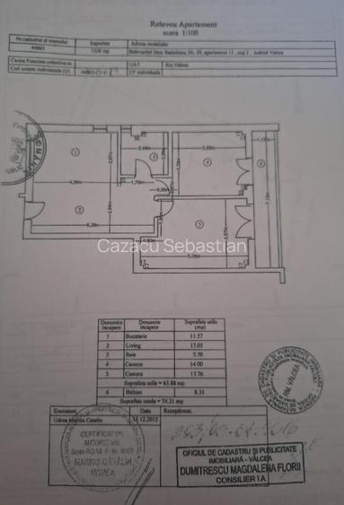 Vand apartament 2 camere mobilat utilat, 74mp NOU 2026 - 16