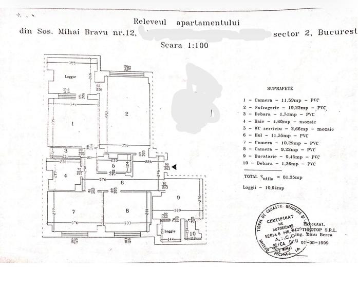 Apartament 4 camere | Obor | Complet renovat | Vedere Spate | 92 mp | Anvelopat - 4