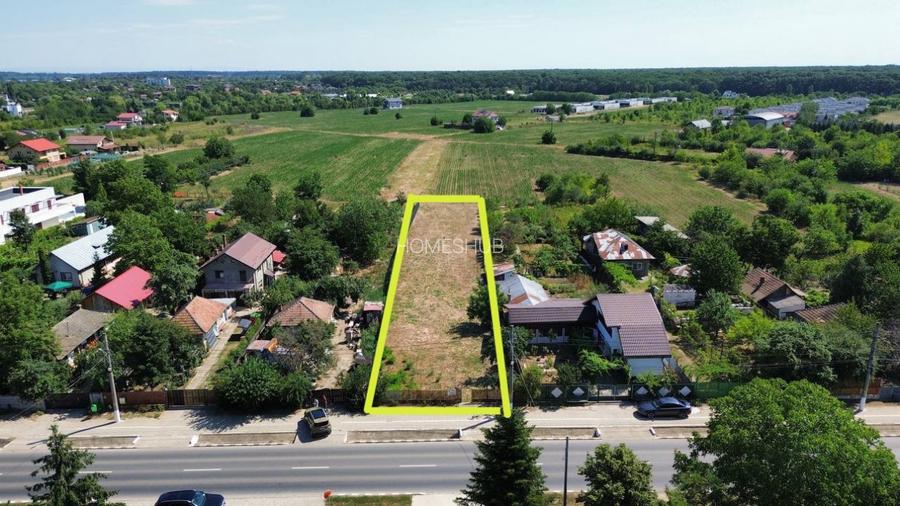 0% | Teren intravilan, 3300 mp, front 15 m | Snagov -Ghermanesti - 3