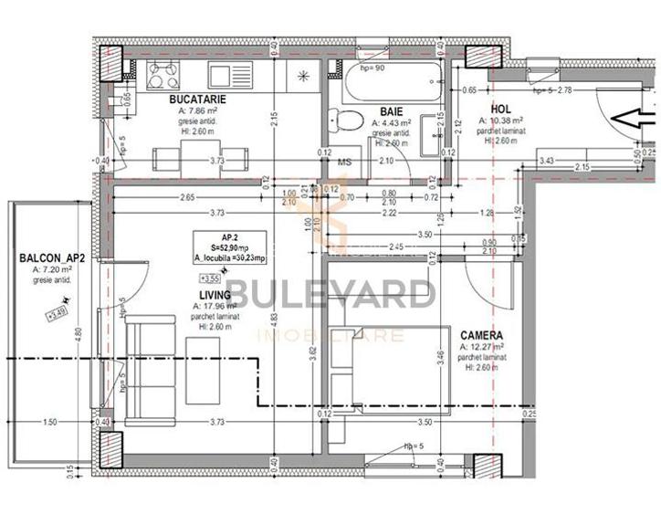 Apartament 2 camere, parcare subterana, zona Garii! - 1
