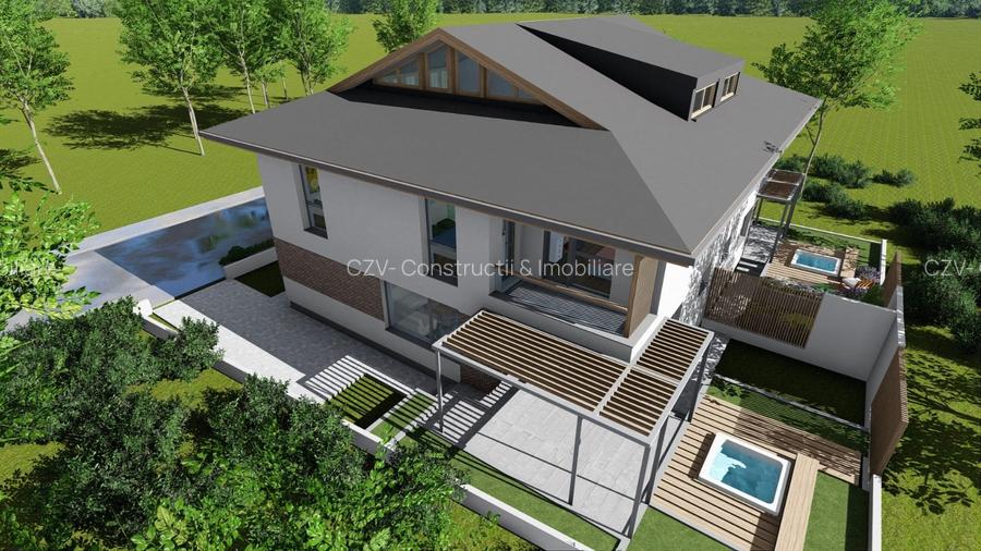 Proiect imobiliar : Duplex modern cu dormitor la parter si mansarda locuibila - 4