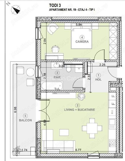 Cesionez Vand promisiune vanzare-cumparare apartament 2 camere Ateneo Torontalul - 2