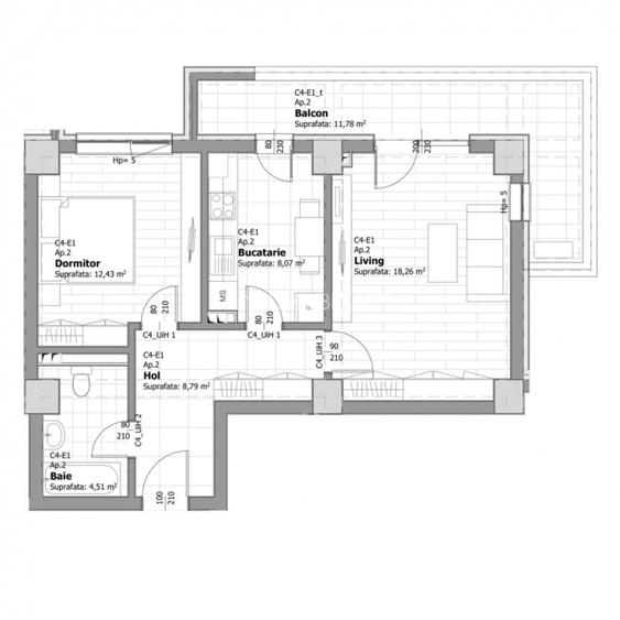 Proiect NOU Exclusivist zona Kaufland Tatarasi - 2 Camere L - Direct dezvoltator - 7