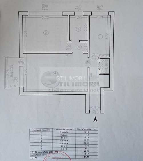 Apartament cu 2 camere decomandat - Gradina Copou - 119.000 euro ! - 1