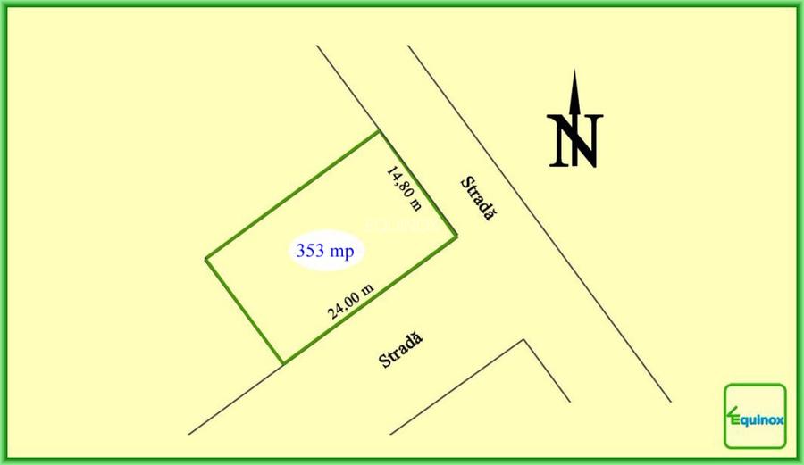 Teren de vânzare Ploiesti, cartrier EDEN, 343 mp, ECX79976 - 1