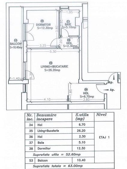 ETAJ 1. Terasa 11 mp. Langa Profi si ESO. Finisat! - 14