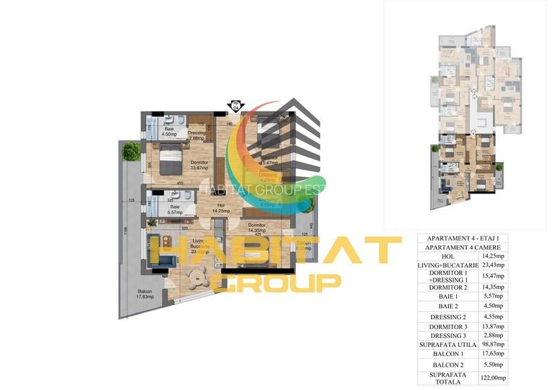 4 camere Bloc Nou - Metrou - Oraselul Copiilor - 6