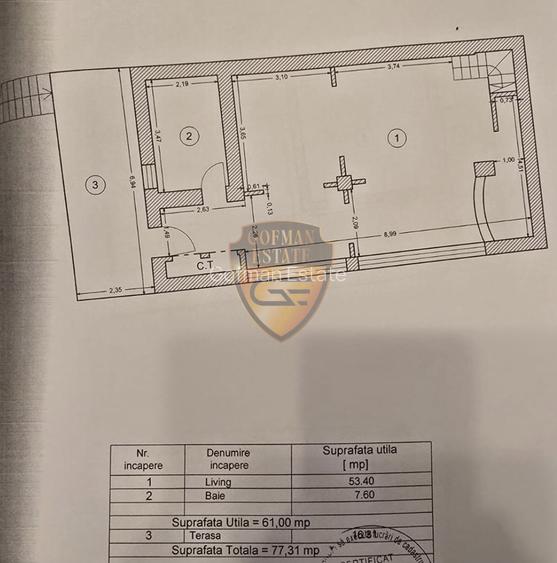 Casa 5 cam P+1+M zona Brătianu 2 parcari teren 148mp SU 205mp SC 267mp gaze tera - 34