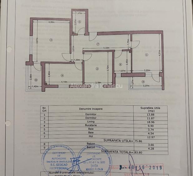 Apartament 3 camere 2 bai 2 balcoane str Aurel Persu - 14