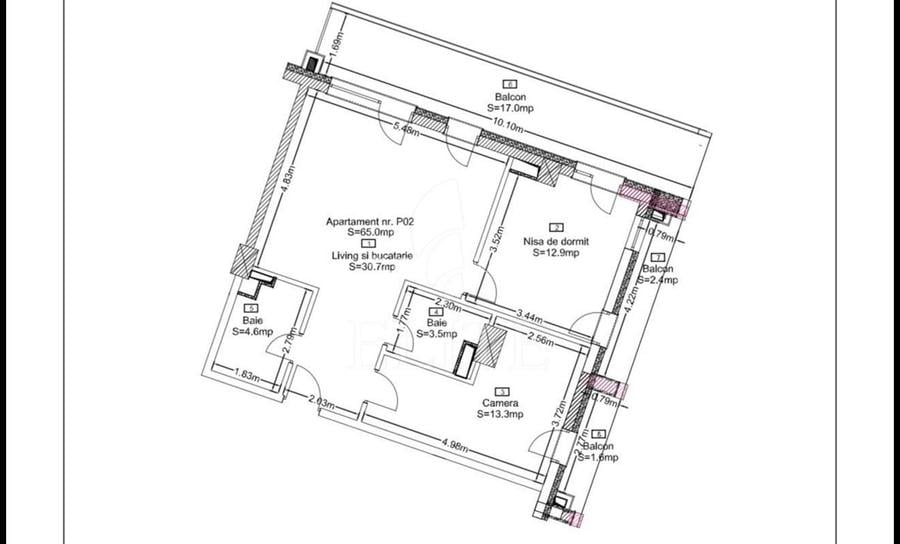 Apartament 3 camere în zona FRUNZISULUI - 3