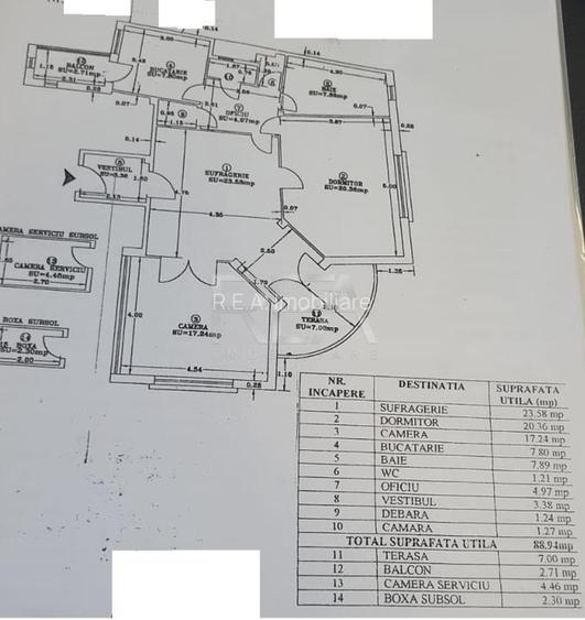 3 camere Unirii decomandat, et. 1, metrou, - 9