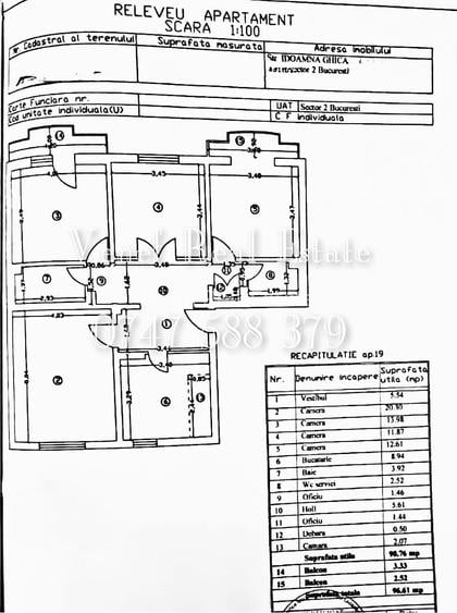 4 Camere 2 bai 2 balcoane 97 mp 1989 etaj 6 Colentina Doamna Ghica - 30