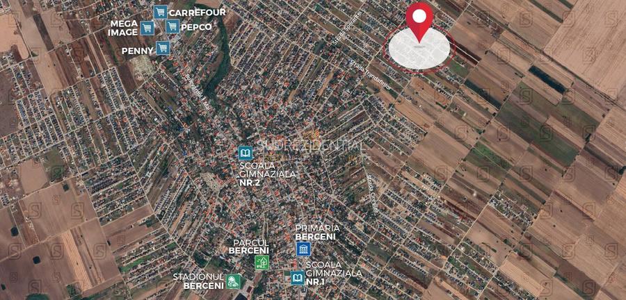 Lot de teren intravilan, 416 mp, deschidere 18.76 ml, Comuna Berceni - 4