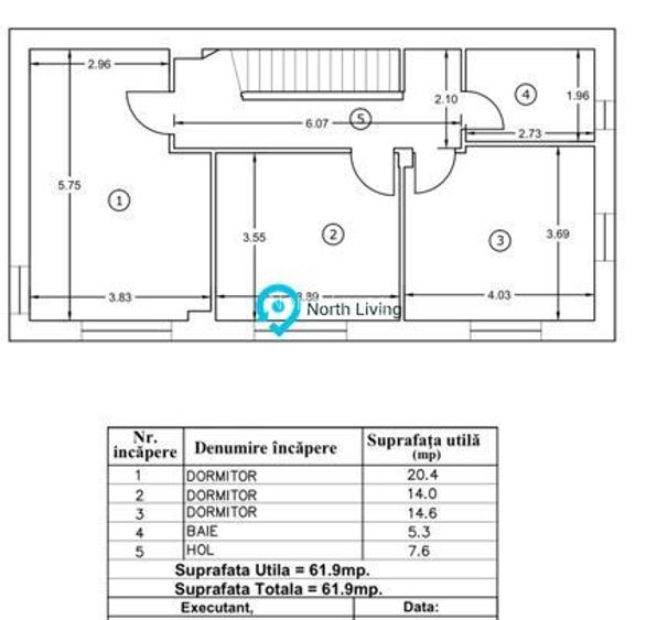 Casă 5 camere Bucureștii Noi | 170 mp | teren 257 mp - 34