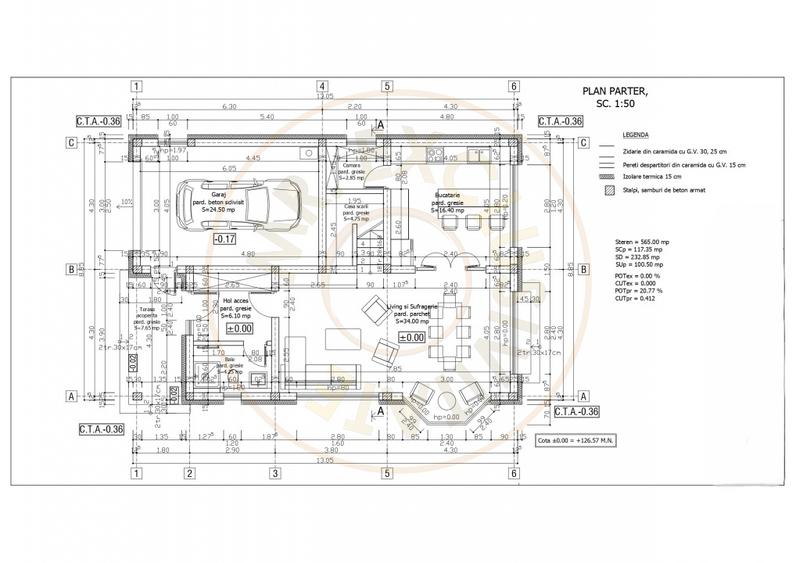 Casa in constructie P+M, Teren 565 mp - Str. George Enescu - Carei